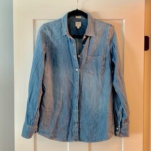 J crew chambray shirt